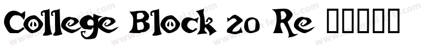 College Block 20 Re字体转换